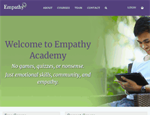 Tablet Screenshot of empathyacademy.org